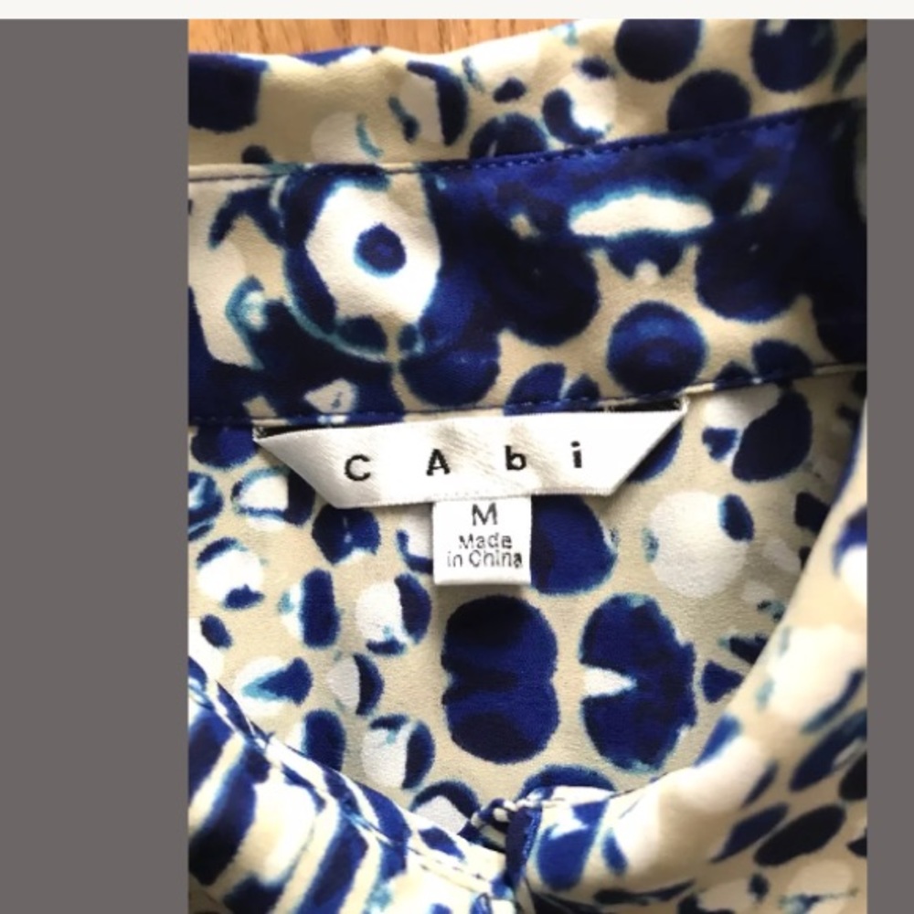Cabi || Blue White Button Down Dress - Picture 8 of 10